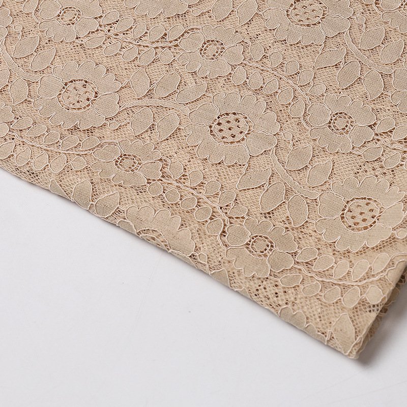 Dress Cutwork Jacquard Nylon Lace Fabric for Women's Wear Wholesale Su 11